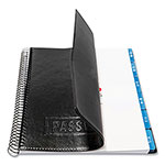 RE-Focus The Creative Office Executive Format Password Log Book, 576 Total Entries, 4 Entries/Page, Black Faux-Leather Cover, (72) 10 x 7.6 Sheets view 2