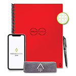 Rocketbook Core Smart Notebook, Dotted Rule, Red Cover, (16) 11 x 8.5 Sheets view 1
