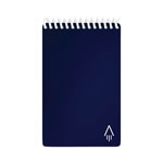 Rocketbook Mini Notepad, Dotted Rule, 24 White 3.5 x 5.5 Sheets, Midnight Blue Cover view 1