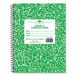 Roaring Spring Paper Wirebound Composition Book, 1 Subject, Manuscript Format, Green Cover, (36) 9.75 x 7.5 Sheet, 48/CT view 4