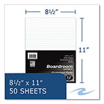 Roaring Spring Paper Boardroom Gummed Pad, Wide Rule, 50 White 8.5 x 11 Sheets, 72/Carton view 3