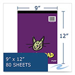Roaring Spring Paper Kids Doodle Pad, 80 White 9 x 12 Sheets, 12/Carton view 4