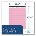 Roaring Spring Paper Enviroshades Legal Notepads, 50 Pink 8.5 x 11.75 Sheets, 72 Notepads/Carton view 1
