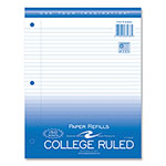 Roaring Spring Paper Loose Leaf Paper, 8.5 x 11, 3-Hole Punched, College Rule, White, 150 Sheets/Pack, 24 Packs/Carton view 1