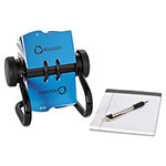 Rolodex Open Rotary Business Card File w/24 Guides, Black view 3
