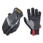 Mechanix Wear FastFit Work Gloves, Black/Gray, Large view 1