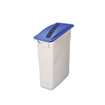 Rubbermaid Paper Recycling Top for Slim Jim® Containers, Dark Blue view 1