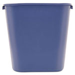 Rubbermaid Deskside Recycling Container, Medium, 28.13 qt, Plastic, Blue view 2