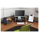 Safco Onyx Angled Mesh Steel Telephone Stand, 11 3/4 x 9 1/4 x 7, Black view 3