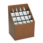Safco Corrugated Roll Files, 20 Compartments, 15w x 12d x 22h, Woodgrain view 1