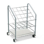 Safco Wire Roll/Files, 20 Compartments, 18w x 12.75d x 24.5h, Gray view 1