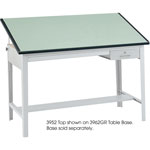Safco Precision Four-Post Drafting Table Base, 56-1/2w x 30-1/2d x 35-1/2h, Gray view 2