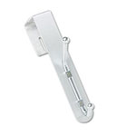 Safco Over-The-Panel Double-Garment Hook, Satin Aluminum/Chrome view 2