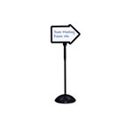 Safco Double-Sided Arrow Sign, Dry Erase Magnetic Steel, 25 1/2 x 17 3/4, Black Frame view 5