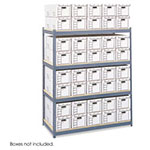Safco Steel Pack Archival Shelving, 69w x 33d x 84h, Gray view 2