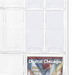 Safco Reveal Clear Literature Displays, 18 Compartments, 30w x 2d x 45h, Clear view 1