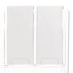 Safco Reveal Clear Literature Displays, 8 Compartments, 20.5w x 2d x 20.5h, Clear view 1