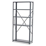 Safco Commercial Steel Shelving Unit, Five-Shelf, 36w x 12d x 75h, Dark Gray view 3
