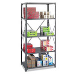 Safco Commercial Steel Shelving Unit, Five-Shelf, 36w x 24d x 75h, Dark Gray view 5