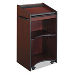 Safco Executive Mobile Lectern, 25.25w x 19.75d x 46h, Mahogany view 2