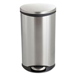 Safco Step-On Medical Receptacle, 7.5 gal, Stainless Steel view 1