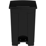 Safco Plastic Step-On Receptacle, 12 gal, Plastic, Black, Ships in 1-3 Business Days view 4