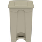 Safco Plastic Step-on Waste Receptacle - 12 gal Capacity - Foot Pedal, Lightweight, Easy to Clean - 23.8