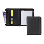 Samsill Professional Zippered Pad Holder, Pockets/Slots, Writing Pad, Black view 1