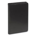 Samsill Regal Leather Business Card Wallet, 25 Card Capacity, 2 x 3 1/2 Cards, Black view 1