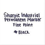 Sharpie® Industrial Permanent Marker, Fine Bullet Tip, Black, Dozen view 4
