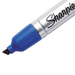 Sharpie® King Size Permanent Marker, Broad Chisel Tip, Blue, Dozen view 1