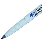 Expo® Vis-à-Vis Wet Erase Marker, Fine Bullet Tip, Blue, Dozen view 3