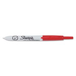 Sharpie® Retractable Permanent Marker, Extra-Fine Needle Tip, Red view 1
