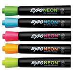 Expo® Neon Windows Dry Erase Marker, Broad Bullet Tip, Assorted Colors, 5/Pack view 3