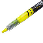 Sharpie® Liquid Pen Style Highlighters, Chisel Tip, Fluorescent Yellow, Dozen view 1