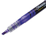 Sharpie® Liquid Pen Style Highlighters, Chisel Tip, Fluorescent Purple, Dozen view 1