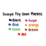 Sharpie® Flip ChartMarker, Broad Bullet Tip, Black, 8/Pack view 2