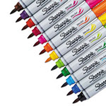 Sharpie® Brush Tip Permanent Marker, Medium, Assorted Colors, 12/Set view 3