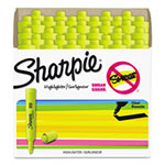 Sharpie® Tank Style Highlighters, Chisel Tip, Fluorescent Yellow, 36/Box view 1