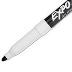 Expo® Low-Odor Dry-Erase Marker, Fine Bullet Tip, Black, 36/Box view 5
