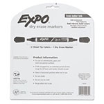 Expo® 2-in-1 Dry Erase Markers, Broad/Fine Chisel Tip, Assorted Colors, 8/Pack view 1