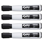 Expo® Magnetic Dry Erase Marker, Broad Chisel Tip, Black, 4/Pack view 4