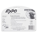 Expo® Magnetic Dry Erase Marker, Fine Bullet Tip, Black, 4/Pack view 3