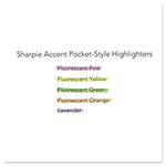 Sharpie® Pocket Style Highlighters, Chisel Tip, Yellow, 36/Pack view 3