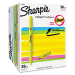 Sharpie® Pocket Style Highlighters, Chisel Tip, Yellow, 36/Pack view 5