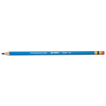 Sanford Col-Erase Pencil with Eraser, 0.7 mm, 2B (#1), Blue Lead, Blue Barrel, Dozen view 1