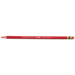 Prismacolor Col-Erase Pencil with Eraser, 0.7 mm, 2B (#1), Carmine Red Lead, Carmine Red Barrel, Dozen view 1