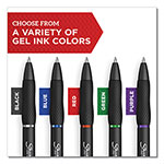Sharpie® S-Gel Retractable Gel Pen, Medium 0.7 mm, Blue Ink, Black Barrel, 36/Pack view 2