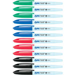 Expo® Vis-A-Vis Wet-Erase Markers, Fine Marker Point, Black, Red, Green, Blue, 12/Dozen view 1