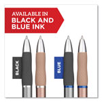 Sharpie® S-Gel Premium Metal Barrel Gel Pen, Retractable, Medium 0.7 mm, Black Ink, Champagne Barrel, Dozen view 2